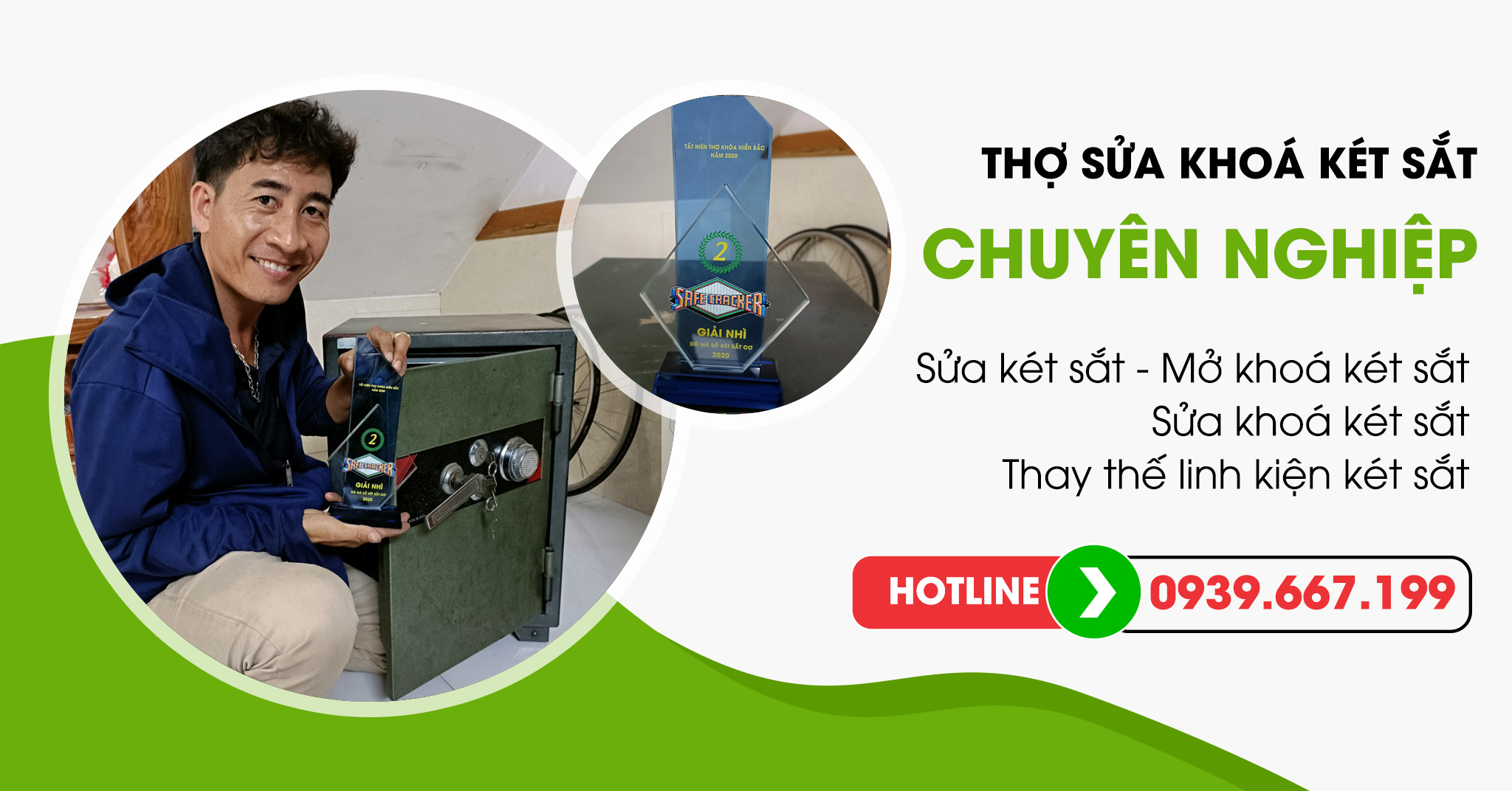 0939.667.199 liên hệ shop hoặc để lại số điện thoại chúng em liên hệ trực tiếp ạ. Chuyên khoá két sắt, ô tô , xe máy smartkey điều khiển cửa cuốn, thẻ từ,khoá điện tử, lắp khoá tủ, nắm tròn, tay gạt, mở khoá nhà, khoá xe máy …sửa khoá két sắt